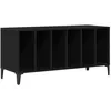 Image de Meuble à vinyles - vidaXL - Chêne Noir - 100x38x48 cm - Bois dingénierie - Grand espace de stockage - 5 étagères