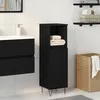 Image de Meuble de salle de bain - Chêne Noir - 30x30x100 cm - Bois dingénierie - Design contemporain