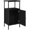 Image de Vidaxl cabinet de chevet 2 pcs chêne noir 41 x 31 x 80 cm