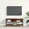 Image de Ensemble Meuble Tv Montage Mural Bois Ancien 100 X 35 X 45 Cm Vidaxl