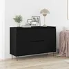Image de vidaXL Buffet Chêne noir 1015 x 35 x 70 cm Bois dingénierie 862934
