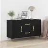 Image de Buffet Chêne Noir 100 X 36 X 60 Cm Bois D'ingénierie Vidaxl