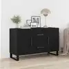 Image de Buffet Chêne Noir 100 X 36 X 60 Cm Bois D'ingénierie Vidaxl
