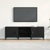 Image de Meuble TV - Chêne Noir - 150x30x50 cm - Bois dingénierie - Style Contemporain