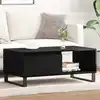 Image de Table Basse Chêne Noir 90 X 50 X 36,5 Cm Bois D'ingénierie Vidaxl