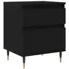 Image de Vidaxl cabinet de chevet chêne noir 40 x 35 x 50 cm bois d'ingénierie