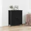 Image de Buffet Chêne Noir 70 X 30 X 80 Cm Bois D'ingénierie Vidaxl