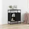 Image de Buffet Chêne Noir 69 X 35 X 80 Cm Bois D'ingénierie Vidaxl