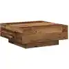 Image de Table Basse Bois Ancien 80 X 80 X 31 Cm Vidaxl