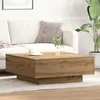 Image de Table basse Chêne artisanal 80x80x31 cm Bois d ingénierie