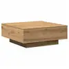 Image de Vidaxl table basse chêne artisanal 80 x 80 x 31 cm
