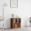 Image de Buffet Led Marron 60,5 X 37 X 67 Cm Bois D'ingénierie Vidaxl
