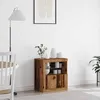 Image de vidaXL Buffet LED Marron 605 x 37 x 67 cm Bois dingénierie 863012