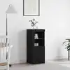 Image de Buffet Led Noir 41 X 37 X 100 Cm Bois D'ingénierie Vidaxl