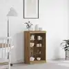 Image de Buffet Led Chêne Artisanal 60,5 X 37 X 100 Cm Bois D'ingénierie Vidaxl