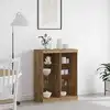 Image de Buffet Led Chêne Artisanal 81 X 37 X 100 Cm Bois D'ingénierie Vidaxl
