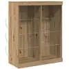 Image de Vidaxl buffet led ch  ne artisanal 81 x 37 x 100 cm bois d'ing ©nierie