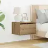 Image de Cabinet De Chevet Mural Chêne Artisanal 50 X 36 X 30 Cm Vidaxl