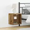 Image de Étagère Flottante Avec Lumière Led Avec Étagère 2 Pcs Marron Vidaxl