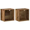 Image de Étagère flottante moderne - vidaXL - 40x285x40 cm - Marron - Bois dingénierie - 3 étagères - Rangement mural