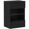 Image de Vidaxl ensemble meuble tv 40 x 30 x 60,5 cm noir bois d'ingénierie