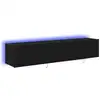 Image de Vidaxl meuble tv mural 2 pc chêne noir bois d'ingénierie