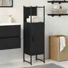 Image de Vidaxl Ensemble de mobilier de salle de bain avec étagère Chêne noir