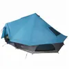 Image de Tente Tipi familiale - vidaXL - Bleu - 680x430x270 cm - 10 personnes - Imperméable - P/Taffetas et Maille en Poly