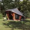 Image de Tente familiale - Tipi - 10 personnes - Imperméable - Gris et orange