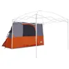 Image de Tente intérieure moderne - vidaXL - 280x220x176 cm - Gris et Orange - Taffetas - Étanche - Résiste au vent - E-Port