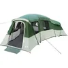 Image de Tente familiale spacieuse - vidaXL - Vert - 762x655x218 cm - Taffetas - Imperméable - 20 personnes - 4 chambres
