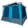 Image de Tente intérieure moderne - vidaXL - 291 x 291 x 240 cm - Bleu - Taffetas - 6 fenêtres - Double porte - E-Port