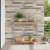 Image de VIDAXL Table console dextérieur 80x35x75 cm Bois dacacia massif & acier - Naturel/Gris