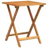 Image de Vidaxl table de jardin naturel 60 x 60 x 72 cm bois d'acacia massif