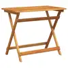 Image de Vidaxl table de jardin marron 90 x 55 x 75 cm bois d'acacia massif