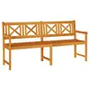 Image de Vidaxl banc extérieur naturel 180 x 56 x 90 cm bois d'acacia massif