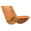 Image de Vidaxl chaises longues à bascule 2 pcs en bois massif d'acacia