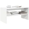 Image de vidaXL Meuble TV Blanc 80 x 40 x 40 cm Aggloméré unité TV console TV banc TV meuble de télévision meuble multimédia 859109