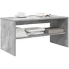 Image de Meuble Tv Gris Cement 80 X 40 X 40 Cm Aggloméré Vidaxl
