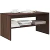 Image de Meuble Tv Chêne Marron 80x40x40 Cm Bois D'ingénierie Vidaxl