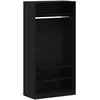 Image de Vidaxl armoire chêne noir 100 x 50 x 200 cm bois d'ingénierie