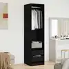 Image de Armoire Chêne Noir 50 X 50 X 200 Cm Bois D'ingénierie Vidaxl