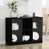 Image de Buffet Chêne Noir 100 X 37 X 75.5 Cm Vidaxl