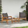 Image de vidaXL Ensemble bistrot avec coussin 3 pcs Marron Bois dAcacia Massif 4106460