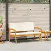 Image de Banc De Jardin Huile Naturelle Bois D'acacia Massif Vidaxl