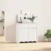 Image de Buffet Drammen Blanc 79 X 43 X 75.5 Cm Bois De Pin Massif Vidaxl