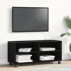 Image de Meuble Tv Noir 90 X 35 X 40,5 Cm Bois D'ingénierie Vidaxl