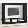 Image de Meuble Tv Chêne Noir 152 X 22 X 113 Cm Bois D'ingénierie Vidaxl
