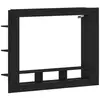 Image de Vidaxl meuble tv chêne noir 152 x 22 x 113 cm bois d'ingénierie