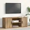 Image de Meuble Tv Chêne Artisanal 100 X 35 X 40 Cm Bois D'ingénierie Vidaxl